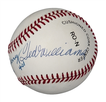 Ted Williams and Bill Terry Multi-signed Baseball (PSA)